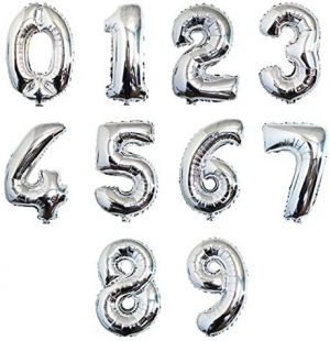 Balloons Number Foil - Gold Color -17 Inches Size 