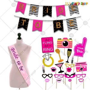 08X - Bride To Be Combo - Bachelorette Party Decorations  - Set of 31