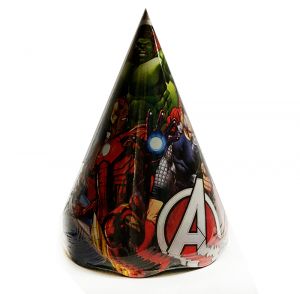 Avengers Theme Birthday Caps - Set of 10