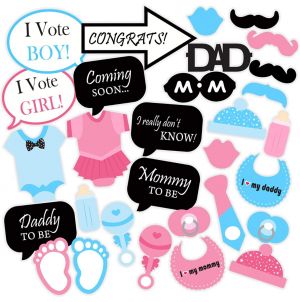 Baby Shower Theme Photo Booth Party Props
