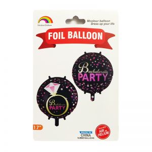 Bachelorette Party Foil Balloon Black