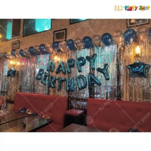 Birthday Decorations - Blue & Silver - Model 1003