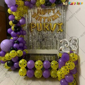 Birthday Decorations - Purple & Yellow - Model 1008