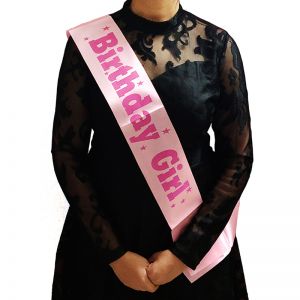 Birthday Girl Sash - Baby Pink