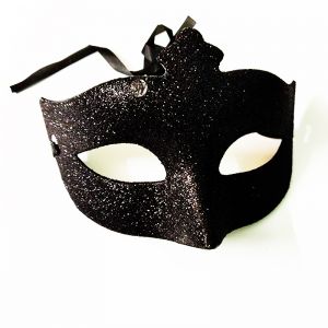 Black Glitter Eye Mask