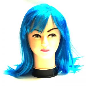 Blue Long Straight Hair Wig