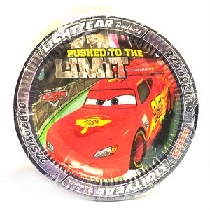 Car Theme Paper Plates - Set of 10