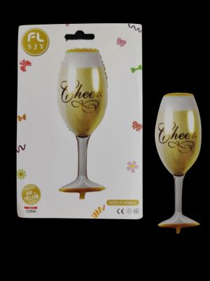 Champagne Glass Foil Balloon