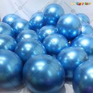 Chrome Balloon - Blue - Set Of 25