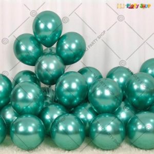 Chrome Balloon - Green - Set Of 25
