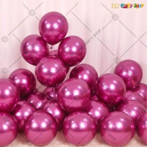 Chrome Balloon - Pink - Set Of 25