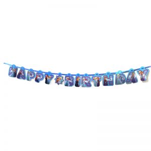 Frozen Theme Happy Birthday Banner 