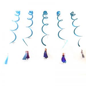 Frozen Theme Swirls/Streamers - Set of 5