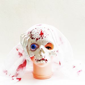 Half Mask Blood Skeleton Mask