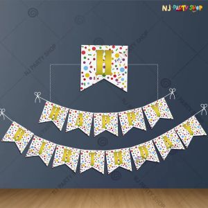 Happy Birthday Banner - Multi Colour - Model 100X