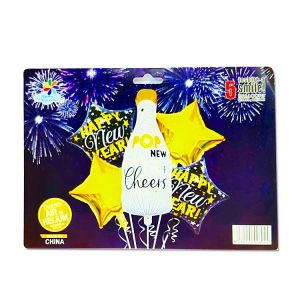 Happy New year Foil Balloons - Set of 5