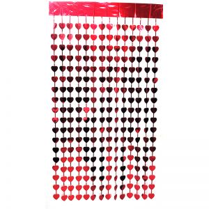 Heart Curtains Metallic