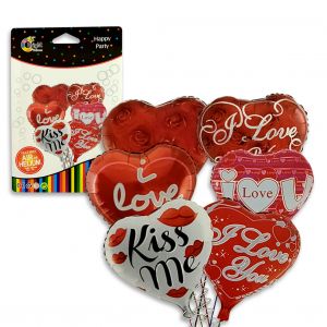 Heart Shape Foil Balloon - Set of 1