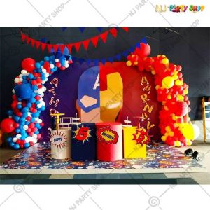 Kids Birthday Decorations - Avengers Cartoon Theme - Model - 1057