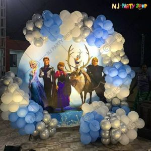 Kids Birthday Decorations - Frozen Cartoon Theme - Model - 1059