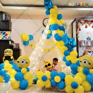 Kids Birthday Decorations - Minions Cartoon Theme - Model - 1065