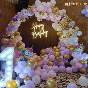 Kids Birthday Decorations - Unicorn Cartoon Theme - Model - 1063