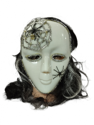 Lady Spider White Halloween Mask