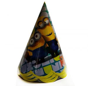 Minion Theme Birthday Caps - Set of 10