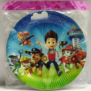 Paw Patrol Theme Paper Plates - Set of 10