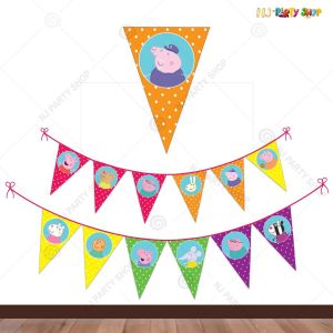 Peppa Pig Flag Banner Decoration