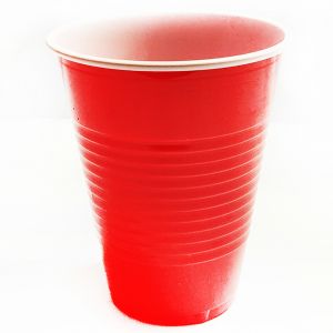 Ping Pong Red Color Party Glasses - Set of 10