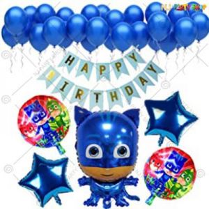 PJ Mask Theme Happy Birthday Decoration - Combo - Set Of 39