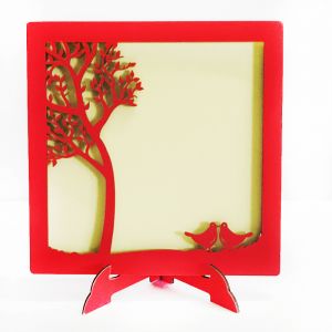 Red Wooden Photo Frame