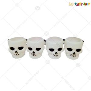 Skeleton Skull Baskets - Small - Set of 4