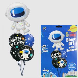 Space Theme Foil Balloon - Set of 5