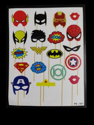 Super Heroes Theme Photo Booth Props