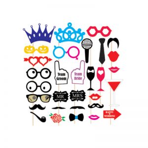 Wedding Theme Photo Booth Party Props