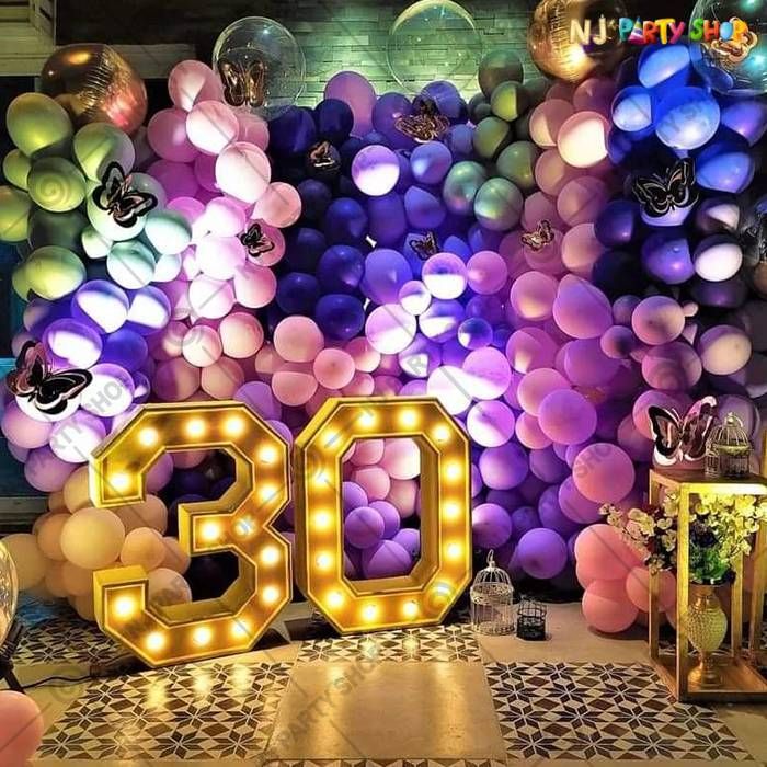 Birthday Decorations - Multi Colour - 30th Birthday Decorations - Model 1020