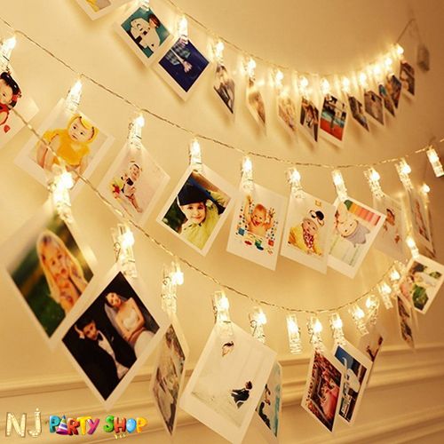 Battery Powered 10 Photo Clip Lights Indoor Decoration