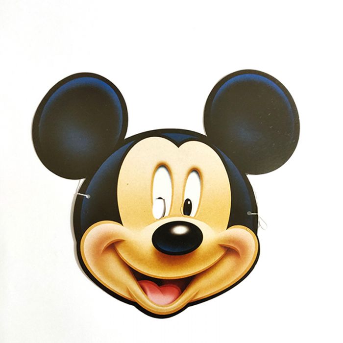 Mickey Theme Full Face Paper Mask - Set of 10| Party Masks