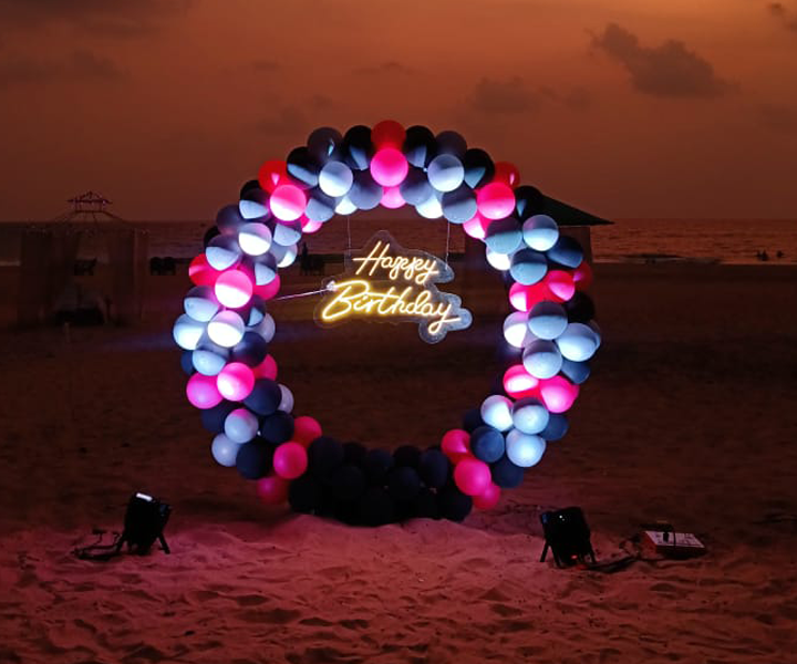 Beach Side Ring Balloon Decorations